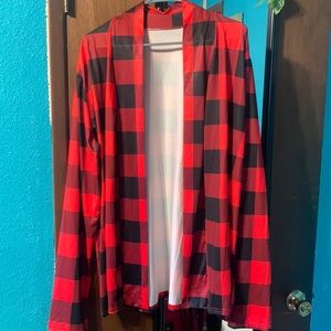 Buffalo plaid cardigan
